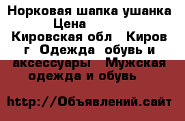 Норковая шапка-ушанка › Цена ­ 3 800 - Кировская обл., Киров г. Одежда, обувь и аксессуары » Мужская одежда и обувь   